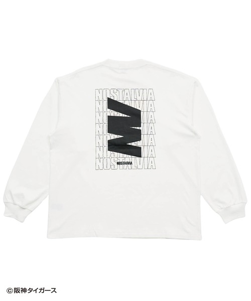NOSTALVIA(ノスタルヴィア)の「阪神タイガース × NOSTALVIA ノスタルヴィア Tigers Slugger / タイガース スラッガー ロンT(Tシャツ/カットソー・メンズ・ホワイト/ブラック・X-LARGE/LARGE/MEDIUM/SMALL)」の4枚目の写真
