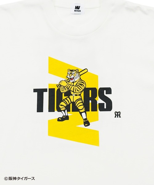 NOSTALVIA(ノスタルヴィア)の「阪神タイガース × NOSTALVIA ノスタルヴィア Tigers Slugger / タイガース スラッガー ロンT(Tシャツ/カットソー・メンズ・ホワイト/ブラック・X-LARGE/LARGE/MEDIUM/SMALL)」の5枚目の写真