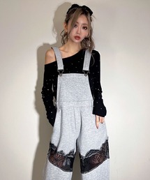 BLACKQUEEN（ブラッククイーン）の「【BLACKQUEEN】レースドッキングサロペット（サロペット/オーバーオール）」