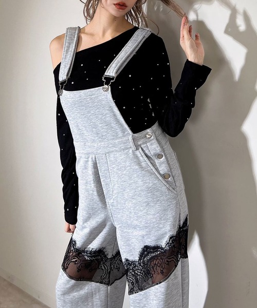 美品　julynine 黒サロペット 美品 julynine 黒サロペット 美品 julynine 黒サロペット 美品