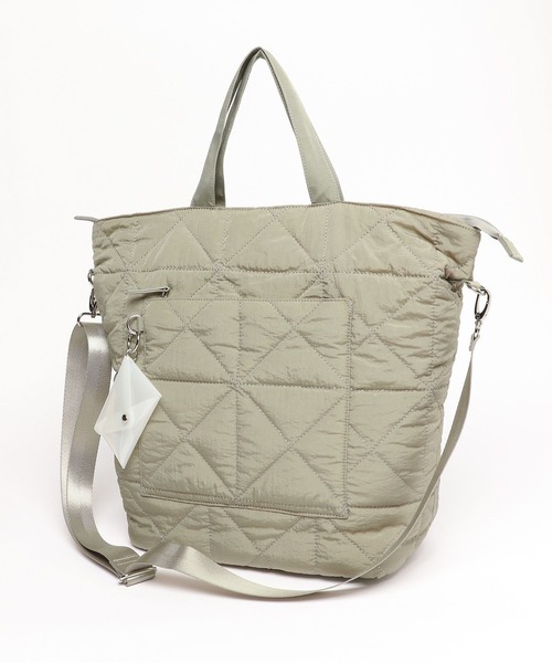 GLOBAL WORK（グローバルワーク）の「キルティング2WAYショルダー/577376（ショルダーバッグ・レディース・ブラック/カーキ/シルバー・ONE SIZE）」の5枚目の写真