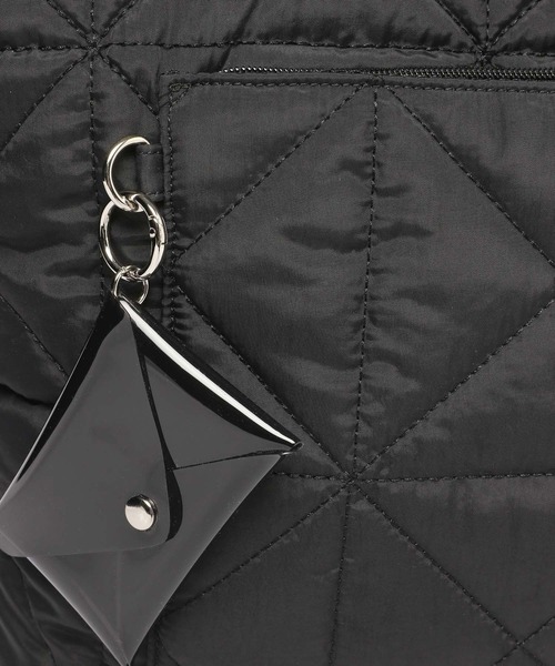 GLOBAL WORK（グローバルワーク）の「キルティング2WAYショルダー/577376（ショルダーバッグ・レディース・ブラック/カーキ/シルバー・ONE SIZE）」の21枚目の写真