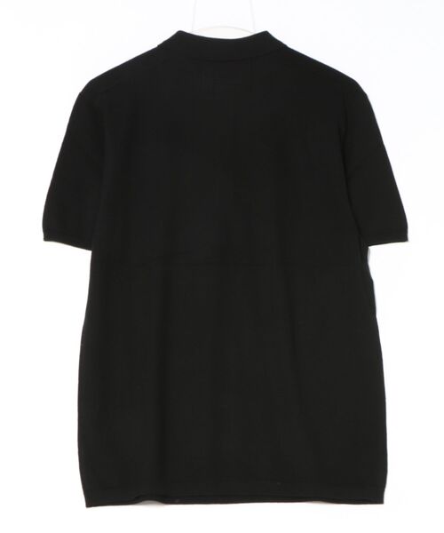 ALLSAINTS(オールセインツ)の「MODE MERINO SHORT SLEEVE RAMSKULL POLO SHIRT | モード メリノ 半袖 ラムスカル ポロシャツ(ポロシャツ・メンズ・ブラック・L/XL/XS/M/S)」の8枚目の写真