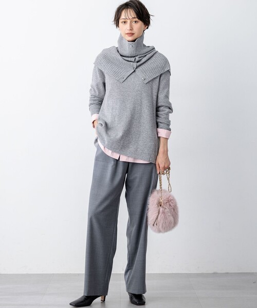 23区 S(ニジュウサンクチイサイサイズ)の「CANCLINI ベーシック シャツ(シャツ/ブラウス・レディース・ブルー系1/ピンク系1/ブラウン系1/ホワイト系・32/34)」の5枚目の写真