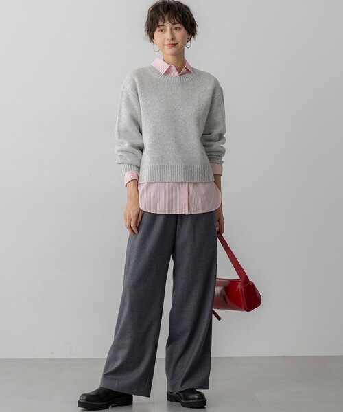 23区 S(ニジュウサンクチイサイサイズ)の「CANCLINI ベーシック シャツ(シャツ/ブラウス・レディース・ブルー系1/ピンク系1/ブラウン系1/ホワイト系・32/34)」の6枚目の写真