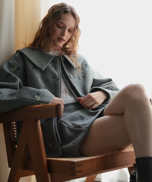 DONOBAN（ドノバン）の「フローレットスカート（スカート・レディース・ブラック/グレー・ONE）」の6枚目の写真