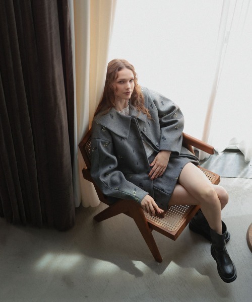 DONOBAN（ドノバン）の「フローレットスカート（スカート・レディース・ブラック/グレー・ONE）」の7枚目の写真