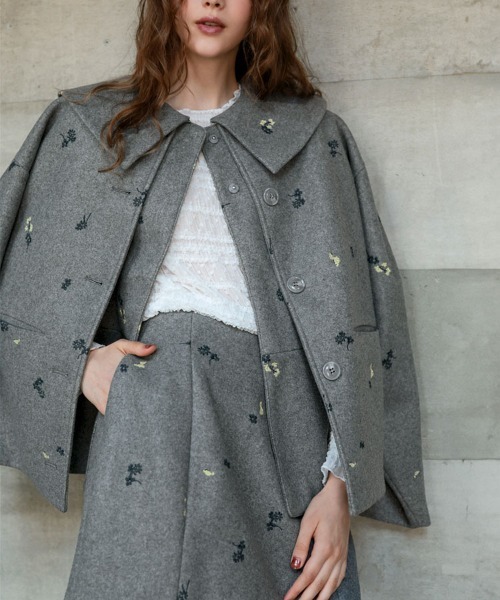 DONOBAN（ドノバン）の「フローレットスカート（スカート・レディース・ブラック/グレー・ONE）」の9枚目の写真