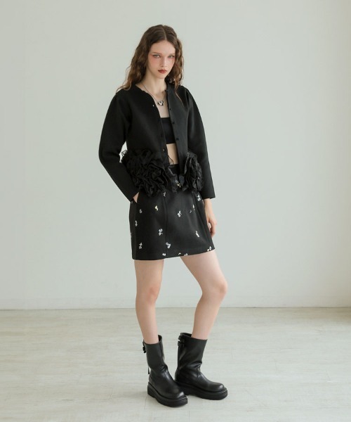 DONOBAN（ドノバン）の「フローレットスカート（スカート・レディース・ブラック/グレー・ONE）」の15枚目の写真