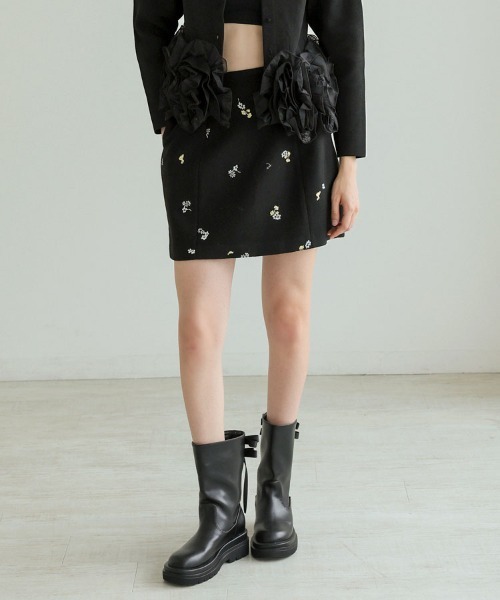 DONOBAN（ドノバン）の「フローレットスカート（スカート・レディース・ブラック/グレー・ONE）」の16枚目の写真