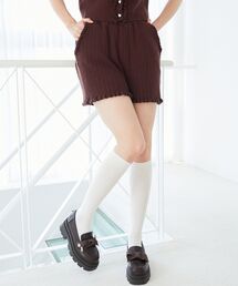 ミニケーブルショートパンツ