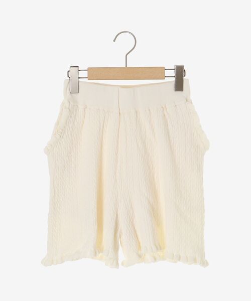 MAJESTIC LEGON(マジェスティックレゴン)の「ミニケーブルショートパンツ(その他パンツ・レディース・ネイビー/ブラウン/グレー/アイボリー・MEDIUM)」の13枚目の写真