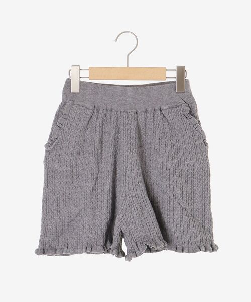 MAJESTIC LEGON(マジェスティックレゴン)の「ミニケーブルショートパンツ(その他パンツ・レディース・ネイビー/ブラウン/グレー/アイボリー・MEDIUM)」の16枚目の写真