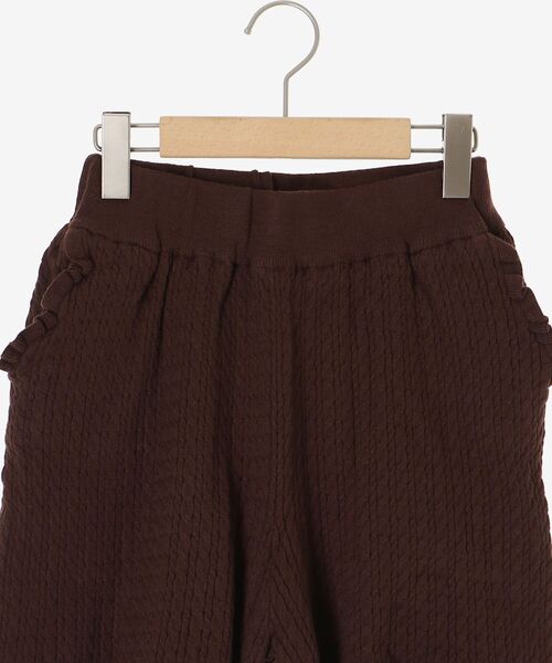 MAJESTIC LEGON(マジェスティックレゴン)の「ミニケーブルショートパンツ(その他パンツ・レディース・ネイビー/ブラウン/グレー/アイボリー・MEDIUM)」の18枚目の写真