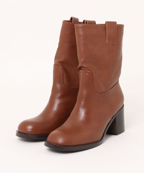 REDYAZEL（レディアゼル）の「ウエスタンライクショートブーツ（ブーツ・レディース・キャメル/ブラック/ブラウン・MEDIUM/LARGE）」の11枚目の写真