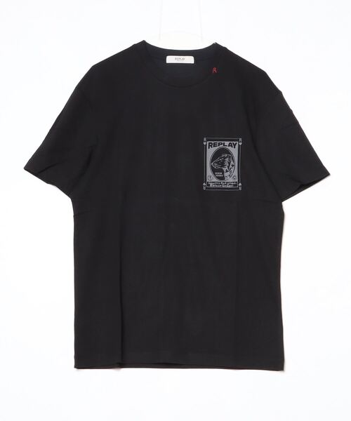 REPLAY(リプレイ)の「リラックスフィット ヘビーコットンジャージー VINTAGEグラフィックTシャツ(Tシャツ/カットソー・メンズ・アイボリー/ブラック・MEDIUM/LARGE/X-LARGE/SMALL)」の10枚目の写真