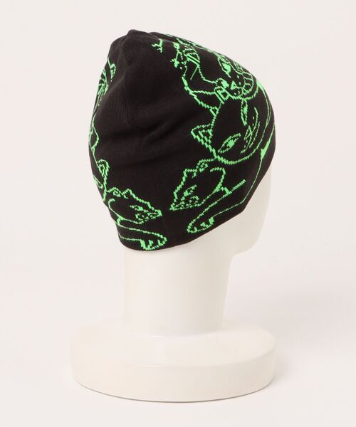 PUMA（プーマ）の「PUMA/プーマ ビーニー "PUMA X RIPNDIP" 026596（ニットキャップ/ビーニー・メンズ・ブラック・ONE）」の2枚目の写真