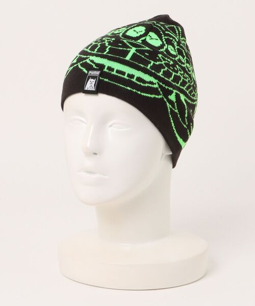 PUMA（プーマ）の「PUMA/プーマ ビーニー "PUMA X RIPNDIP" 026596（ニットキャップ/ビーニー・メンズ・ブラック・ONE）」の7枚目の写真