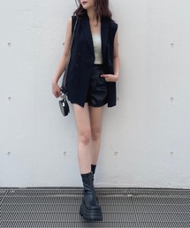 one way ワンウェイ フリルカフステーラージャケット ブラック one way｜ワンウェイのジャケット/アウター通販 - ZOZOTOWN
