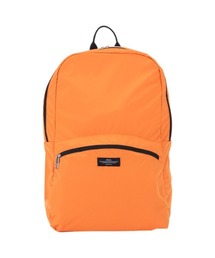 オレンジ フラップ付きバックパック レディースのバックパック/リュック（オレンジ/橙色系）ファッション