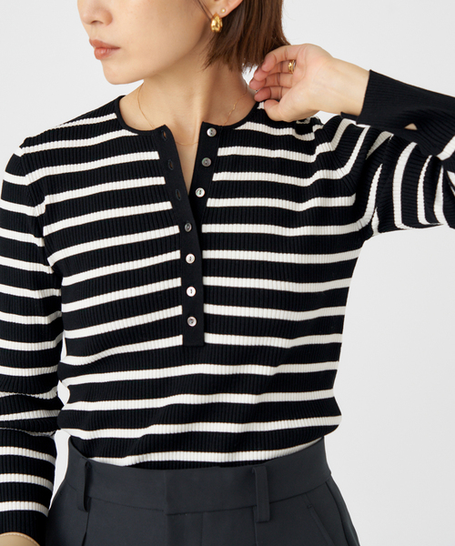 セール】リブヘンリープルオーバー（ニット/セーター）｜IENA（イエナ