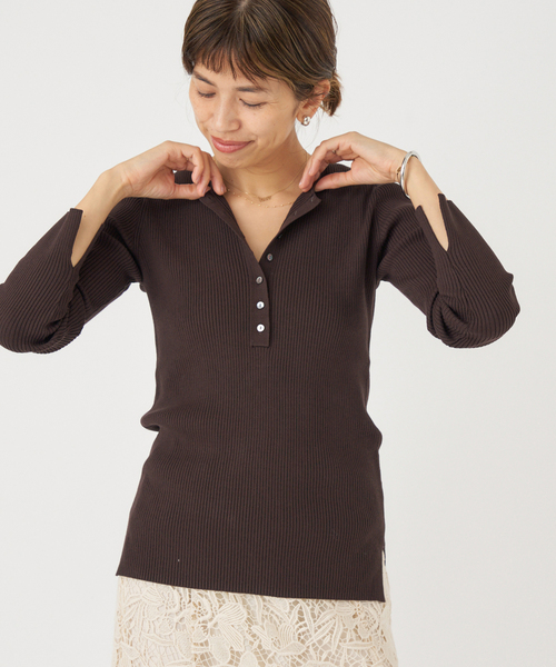 セール】リブヘンリープルオーバー（ニット/セーター）｜IENA（イエナ