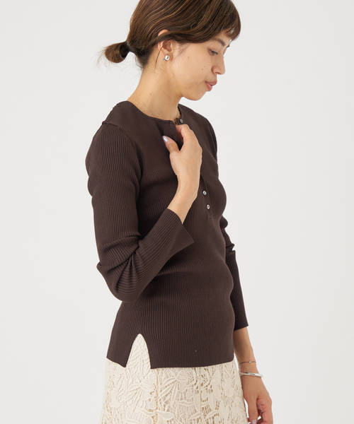 セール】リブヘンリープルオーバー（ニット/セーター）｜IENA（イエナ