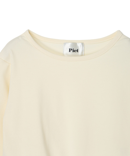 Piet（ピエット）の「ふんわり すそバルーンロンT（Tシャツ/カットソー・キッズ・ブラック/オフホワイト・110/100/130/120）」の3枚目の写真