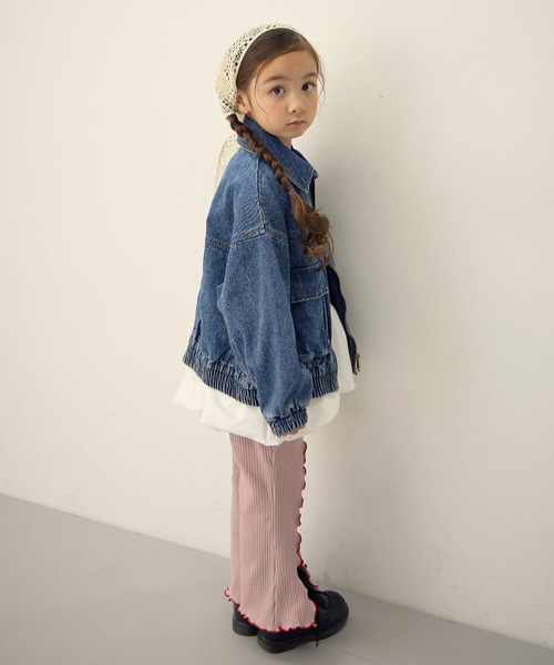 Piet（ピエット）の「ふんわり すそバルーンロンT（Tシャツ/カットソー・キッズ・ブラック/オフホワイト・110/100/130/120）」の9枚目の写真