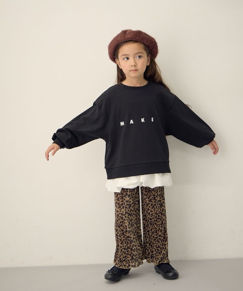 Piet（ピエット）の「ふんわり すそバルーンロンT（Tシャツ/カットソー・キッズ・ブラック/オフホワイト・110/100/130/120）」の21枚目の写真