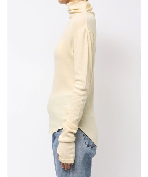 Ungrid（アングリッド）の「ハイネックシアーロングスリーブTee（Tシャツ/カットソー・レディース・オフホワイト/ブルー/ブラック/ブラウン/イエロー・FREE）」の22枚目の写真