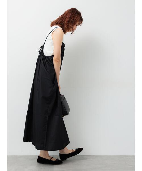 Lugnoncure（ルノンキュール）の「ギャザーキャミソールワンピース（ワンピース・レディース・カーキ/ブラウン/ブラック・F）」の8枚目の写真