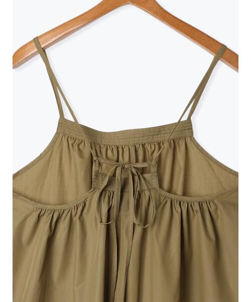 Lugnoncure（ルノンキュール）の「ギャザーキャミソールワンピース（ワンピース・レディース・カーキ/ブラウン/ブラック・F）」の16枚目の写真