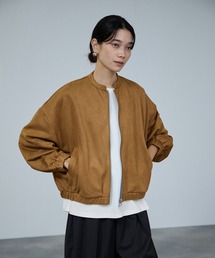 milli de l'air スエードライク ポンチブルゾン