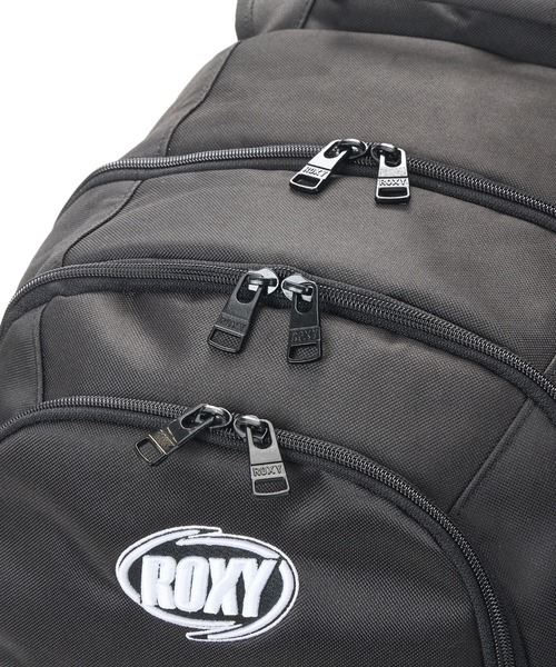 ROXY(ロキシー)の「GO OUT /ロキシー撥水加工保冷ポケット付きロゴバックパック・リュック(バックパック/リュック・レディース・ブルー/レッド/ブラック・FREE)」の4枚目の写真