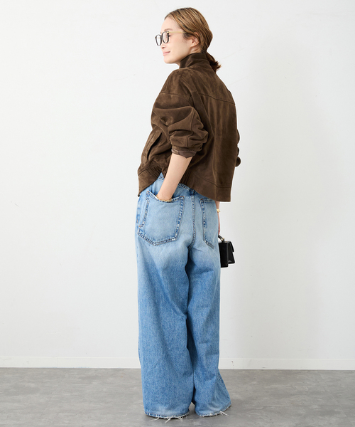 Deuxieme Classe（ドゥーズィエムクラス）の「*Suede Cropped ブルゾン（ライダースジャケット・レディース・ウッド・FREE）」の16枚目の写真