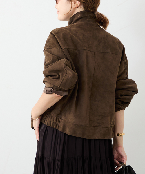 Deuxieme Classe（ドゥーズィエムクラス）の「*Suede Cropped ブルゾン（ライダースジャケット・レディース・ウッド・FREE）」の19枚目の写真