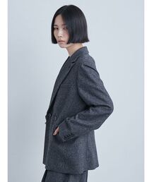 MIESROHE | ツィードダブルブレストジャケット(テーラードジャケット)