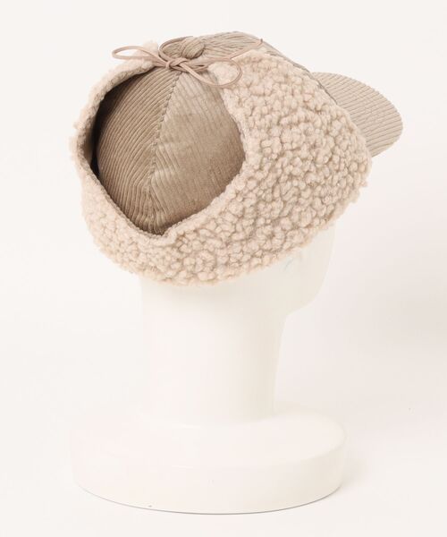 チチカカ（チチカカ）の「コーデュロイボアフライトキャップ（キャップ・レディース・ベージュ/カーキ・FREE）」の16枚目の写真