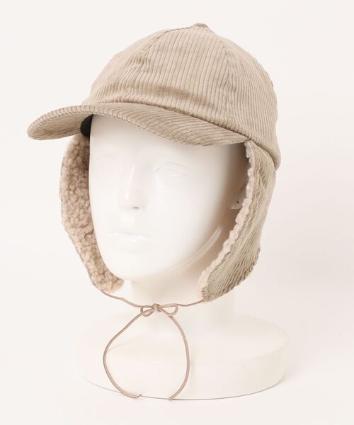 チチカカ（チチカカ）の「コーデュロイボアフライトキャップ（キャップ・レディース・ベージュ/カーキ・FREE）」の17枚目の写真