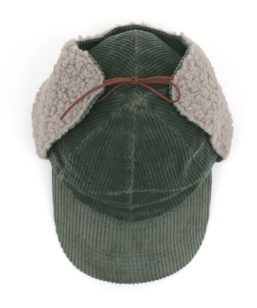 チチカカ（チチカカ）の「コーデュロイボアフライトキャップ（キャップ・レディース・ベージュ/カーキ・FREE）」の11枚目の写真