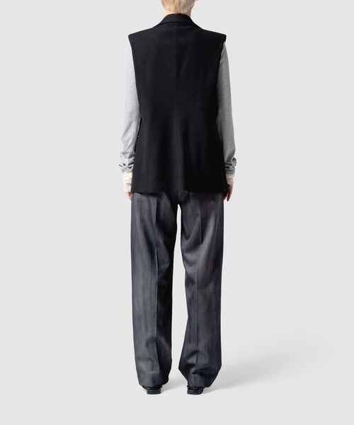 muller of yoshiokubo(ミュラーオブヨシオクボ)の「muller of yoshiokubo ミュラーオブヨシオクボ / BUMPY WOOL VEST バンピーウールベスト / MLF25701(ベスト・レディース・アイボリー/ブラック/ベージュ・38/36)」の15枚目の写真