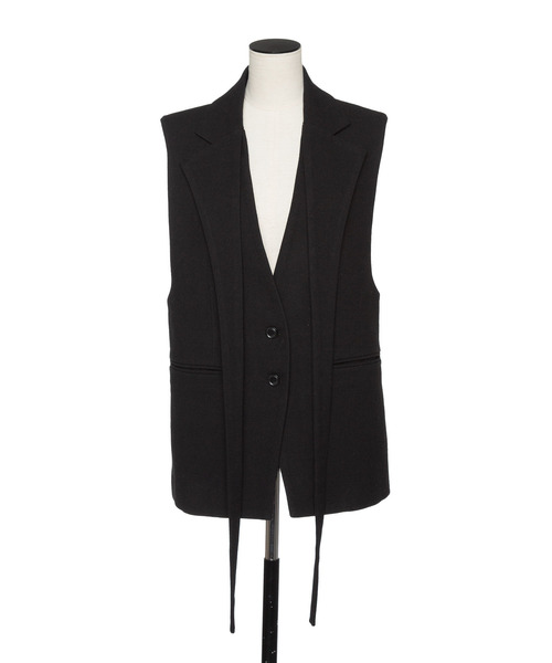 muller of yoshiokubo(ミュラーオブヨシオクボ)の「muller of yoshiokubo ミュラーオブヨシオクボ / BUMPY WOOL VEST バンピーウールベスト / MLF25701(ベスト・レディース・アイボリー/ブラック/ベージュ・38/36)」の17枚目の写真