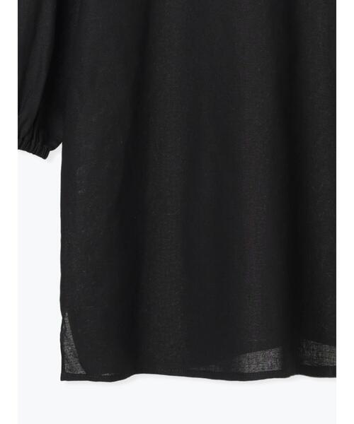 Lugnoncure（ルノンキュール）の「バックリボン綿麻7分袖ブラウス（シャツ/ブラウス・レディース・ブラック/オフホワイト/パープル/ブラウン・F）」の13枚目の写真