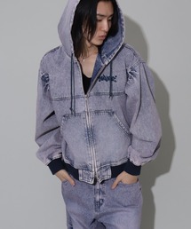 SEQUENZ（シークエンズ）の「【SEQUENZ/シークエンズ】WASHED DENIM ZIPHOODIE（ブルゾン）」