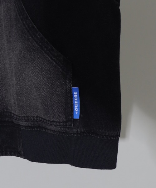 SEQUENZ(シークエンズ)の「【SEQUENZ/シークエンズ】WASHED DENIM ZIPHOODIE(ブルゾン・レディース・ブラック/ブラウン/パープル系その他/ネイビー・M/L)」の13枚目の写真