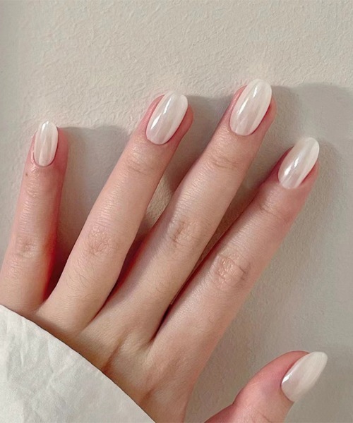 簡単にネイルチップ ハンドネイルチップ オーロラジェルネイル風