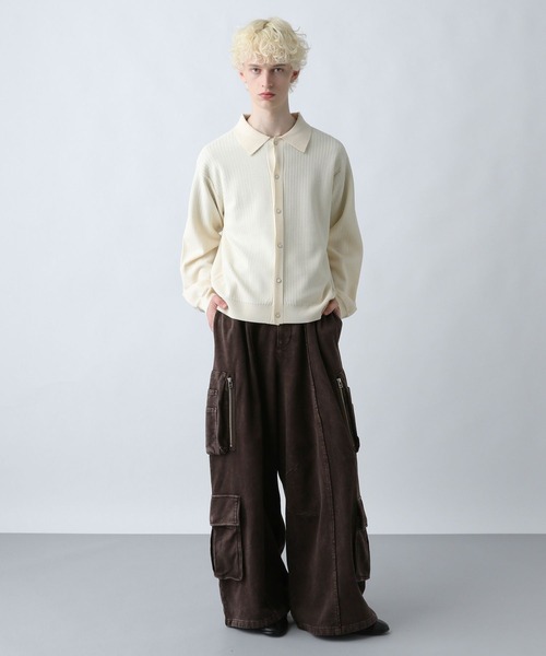 SET UP対応】ピグメントスウェットカーゴパンツ(HARE)（スウェット