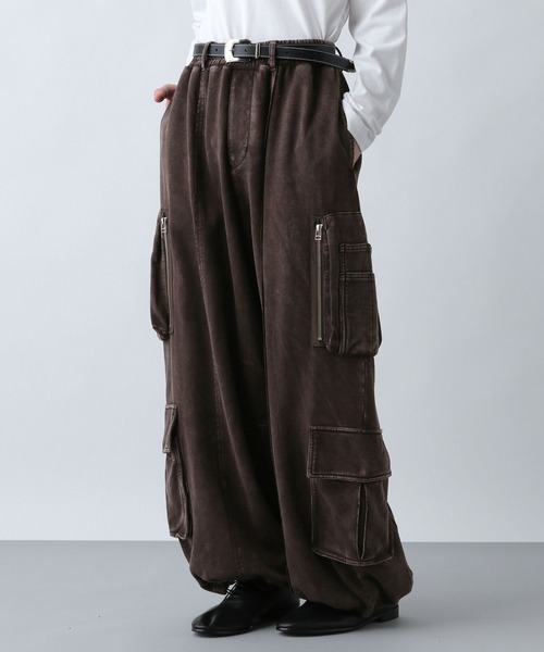 SET UP対応】ピグメントスウェットカーゴパンツ(HARE