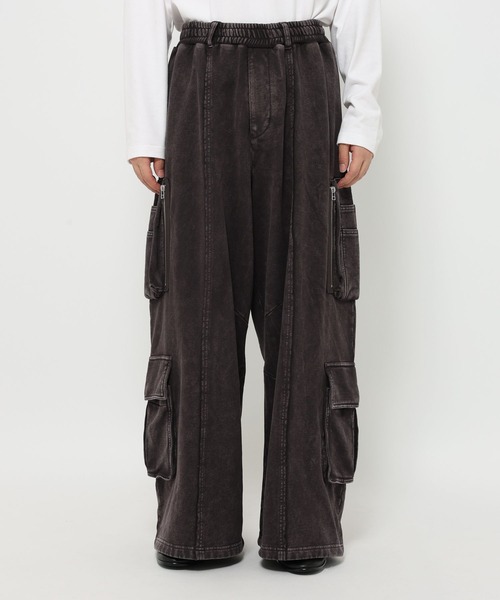 SET UP対応】ピグメントスウェットカーゴパンツ(HARE)（スウェット